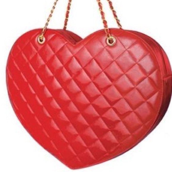 Vintage Handbags - Vintage Fredericks of Hollywood Heart Shaped Purse